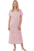 Womens 100% Organic Cotton Classic Full Length Short Sleeved Nightdress