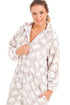 Womens Super Soft Fleece Knitted In Mink Bear Design Hooded Onesie