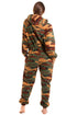 Camille Womens Super Soft Green Camoflauge Onesie