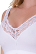 Womens Soft Cotton Elastane Trim 2 Pack Bra White