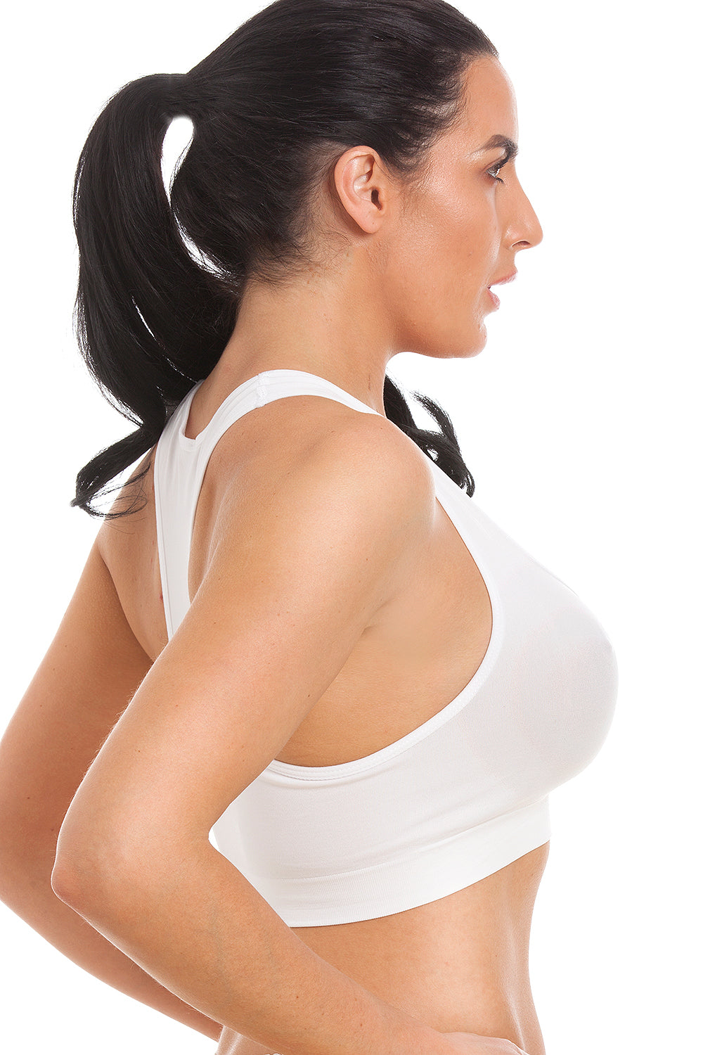 White Seamfree Maternity Sleeping Bra