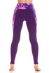 Womens Sportswear Purple & Pink Full Length Leggings