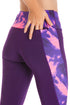 Womens Sportswear Purple & Pink Full Length Leggings