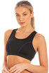 Womens Sportswear Black Racer Back Sports Bra