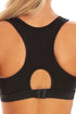 Womens Sportswear Black Racer Back Sports Bra