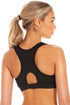 Womens Sportswear Black Racer Back Sports Bra