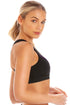 Womens Sportswear Black Racer Back Sports Bra