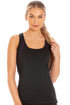 Womens Sportswear Black Racer Back Sports Vest