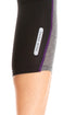 Womens Sportswear Black & Grey Capri Leggings