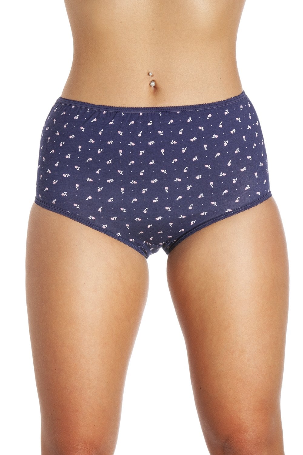 Camille Womens Four Pack Mixed Full Briefs