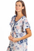 Multicoloured Floral Leaf Print Jersey Nightdress
