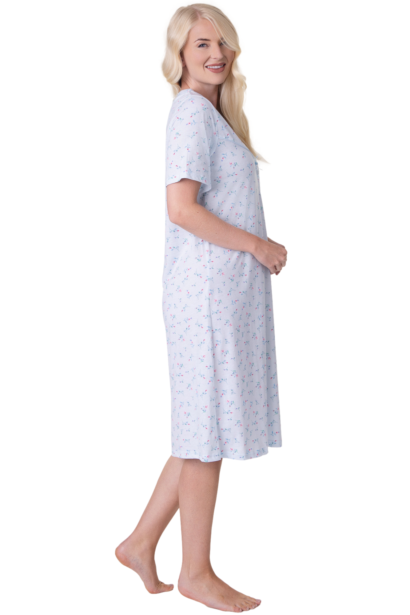 Womens Classic Short Sleeved Nightdress