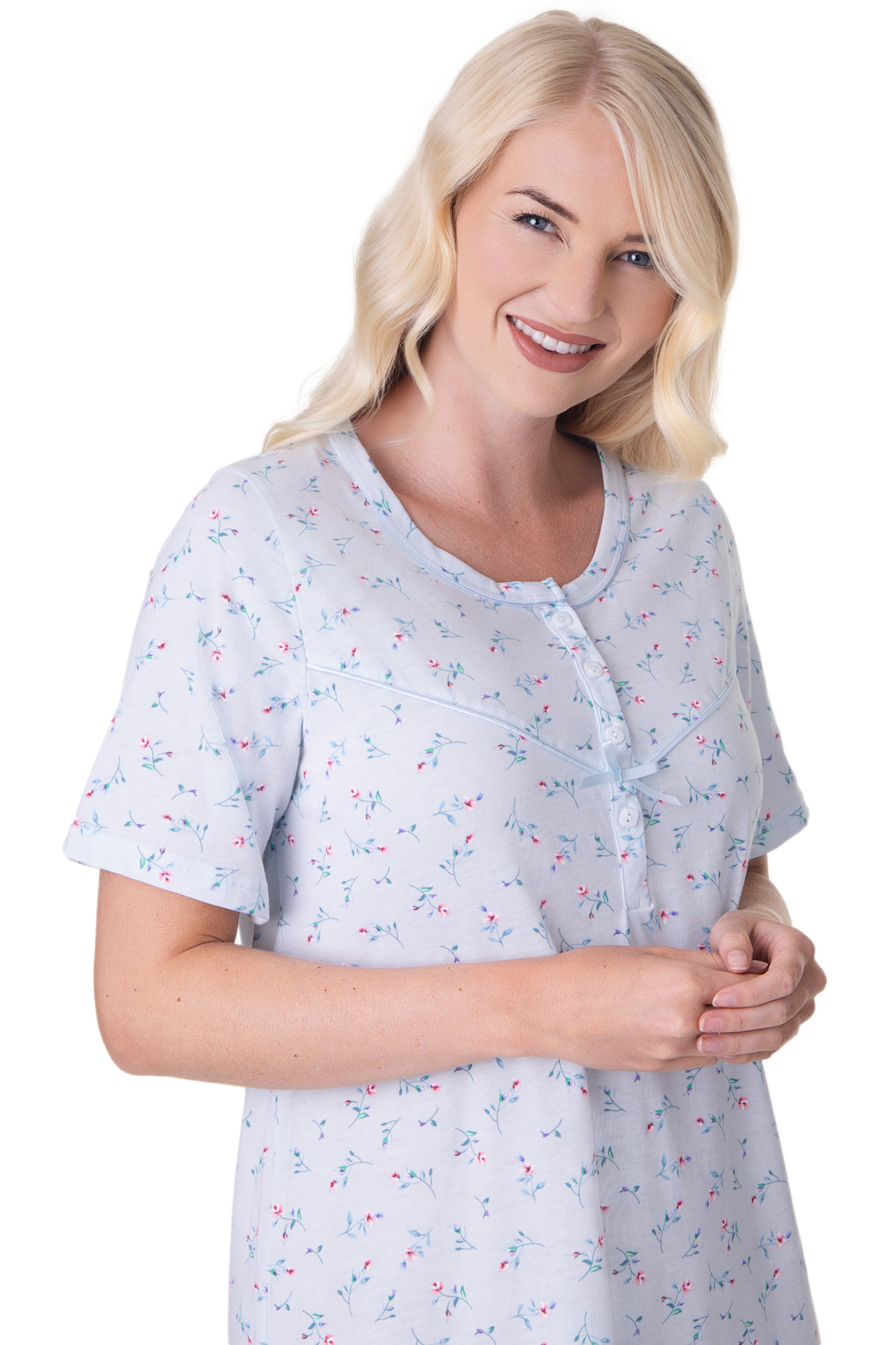 Womens Classic Short Sleeved Nightdress