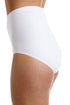Womens White High Waist Two Pack Control Briefs