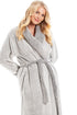 Womens Deep Pile Fluffy Bathrobe With Reverse Collar and Cuffs