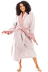 Womens Deep Pile Fluffy Bathrobe With Reverse Collar and Cuffs