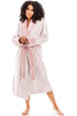 Womens Deep Pile Fluffy Bathrobe With Reverse Collar and Cuffs
