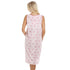 Pink Floral Print Sleeveless Nightdress