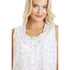 Womens Classic Floral White Sleeveless Nightdress