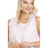 Womens Classic Floral White Sleeveless Nightdress