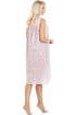 Womens Classic Floral White Sleeveless Nightdress