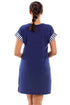Womens Short Sleeve Plain Nightshirt With Heart Motif
