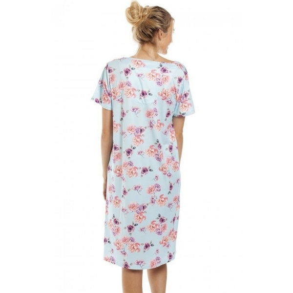 Womens Lightweight Floral Print Nightdress