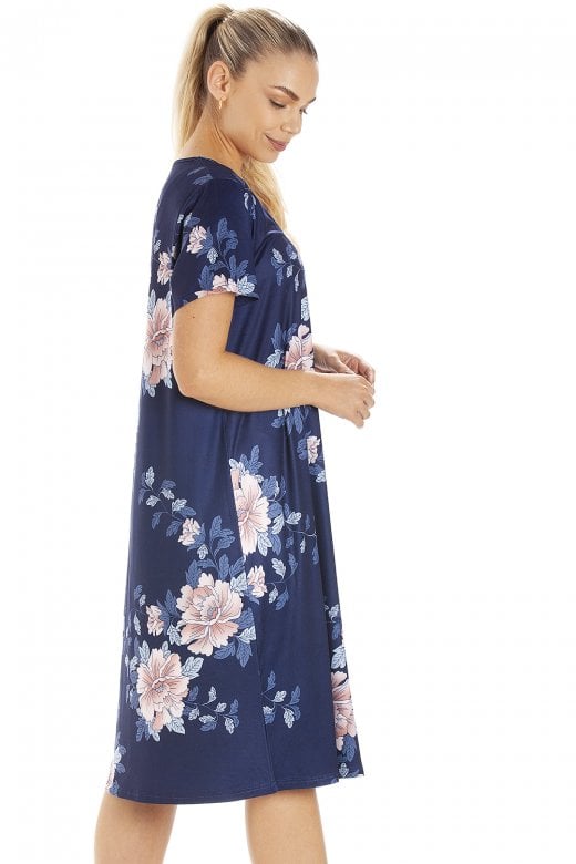 Womens Lightweight Floral Print Nightdress