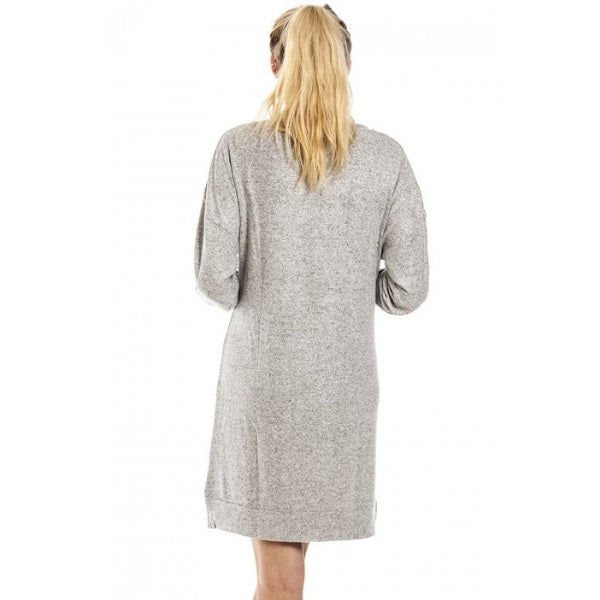 Long Sleeve Cowl Neck Lightweight Knitted Hacci Nightdress