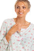 Womens Classic Long Sleeve Blossom Floral Nightdress