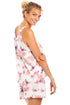 Womens Lightweight Floral Print Short Pyjama Set