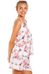 Womens Lightweight Floral Print Short Pyjama Set