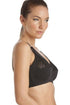 Womens Cotton Lined Soft Cup Non Wired Black Bra