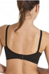 Womens Cotton Lined Soft Cup Non Wired Black Bra