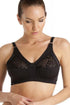 Womens Cotton Lined Soft Cup Non Wired Black Bra