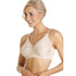 Womens Cotton Comfort Non Wire Soft Cup Beige Bra
