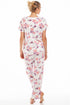 Womens Lightweight Floral Print Short Sleeve Pyjama Set