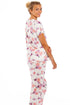 Womens Lightweight Floral Print Short Sleeve Pyjama Set