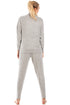 Lush Long Sleeve Lightweight Cowl Neck Knitted Hacci Pyjama Set