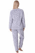 Camille Women's Supersoft Fleece Full Length Pyjama Set with Elasticated Waist