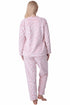 Camille Women's Supersoft Fleece Full Length Pyjama Set with Elasticated Waist