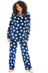 Womens Supersoft Fleece Star Print Pyjama Set