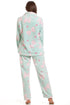Womens Supersoft Heart & Bow Embossed Pyjama Set