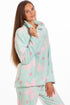 Womens Supersoft Heart & Bow Embossed Pyjama Set
