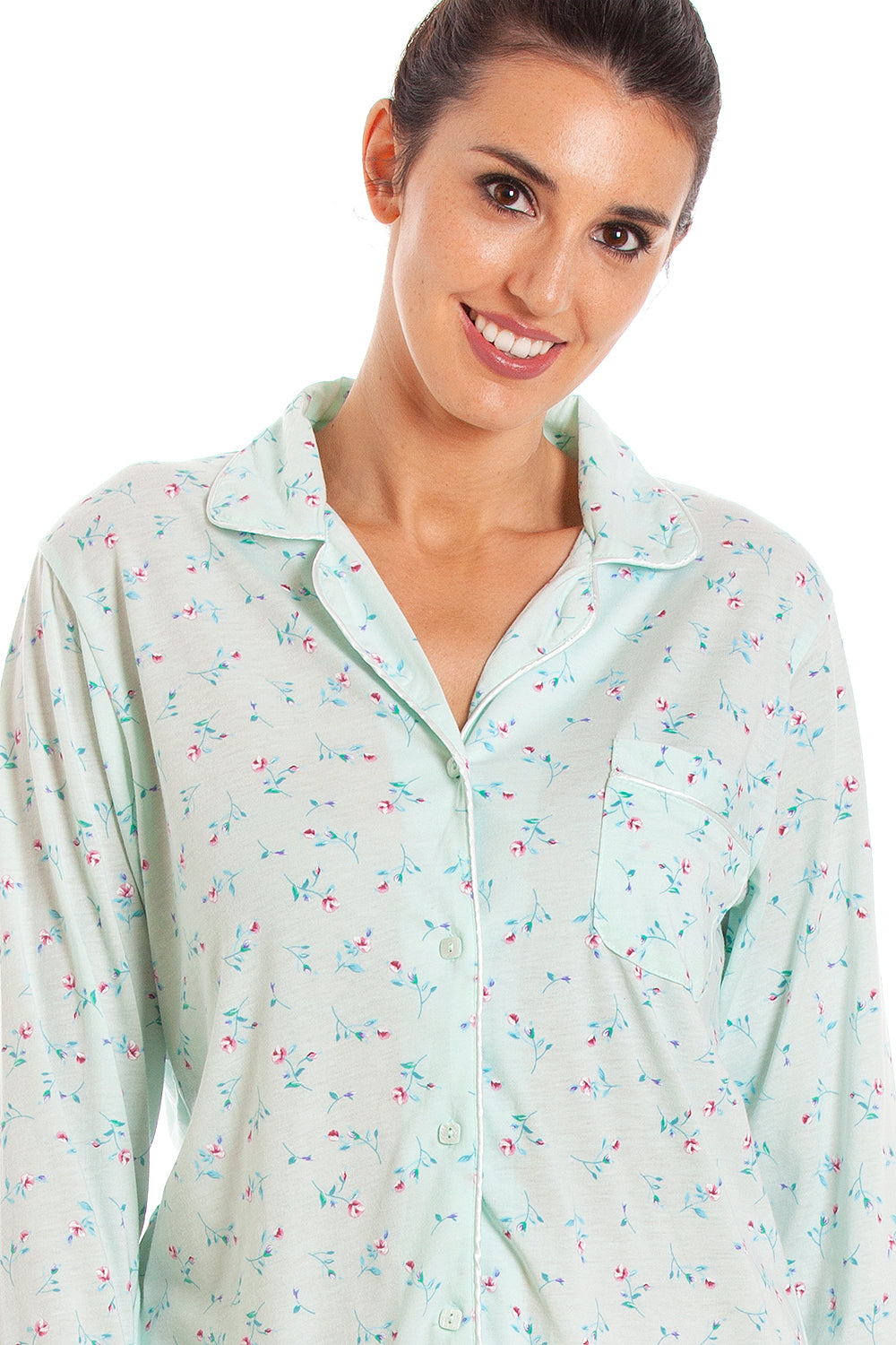 Womens Classic Jersey Long Sleeve Pyjama