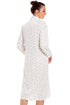 Womens Floral Mock Quilt Button Housecoat