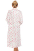 Womens Mock Quilted Floral Housecoat