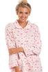 Womens Mock Quilted Floral Housecoat
