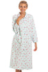 Womens Mock Quilted Floral Housecoat
