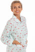 Womens Mock Quilted Floral Housecoat